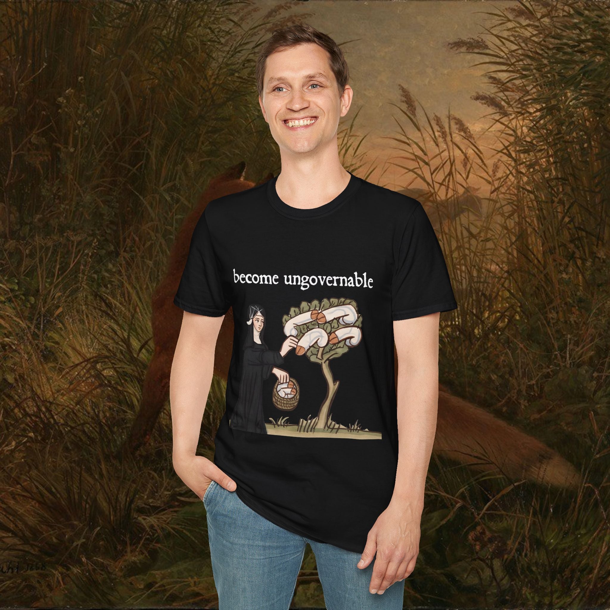 Dick Harvesting Nun Unisex Tee