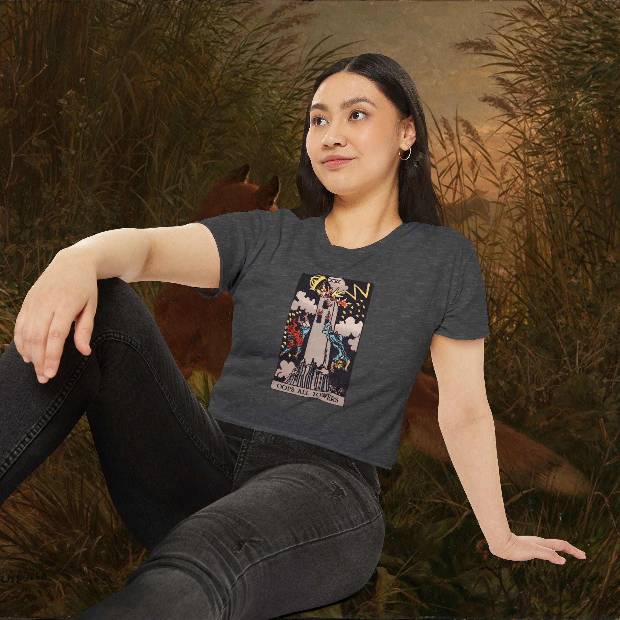 Oops All Towers Crop Tee