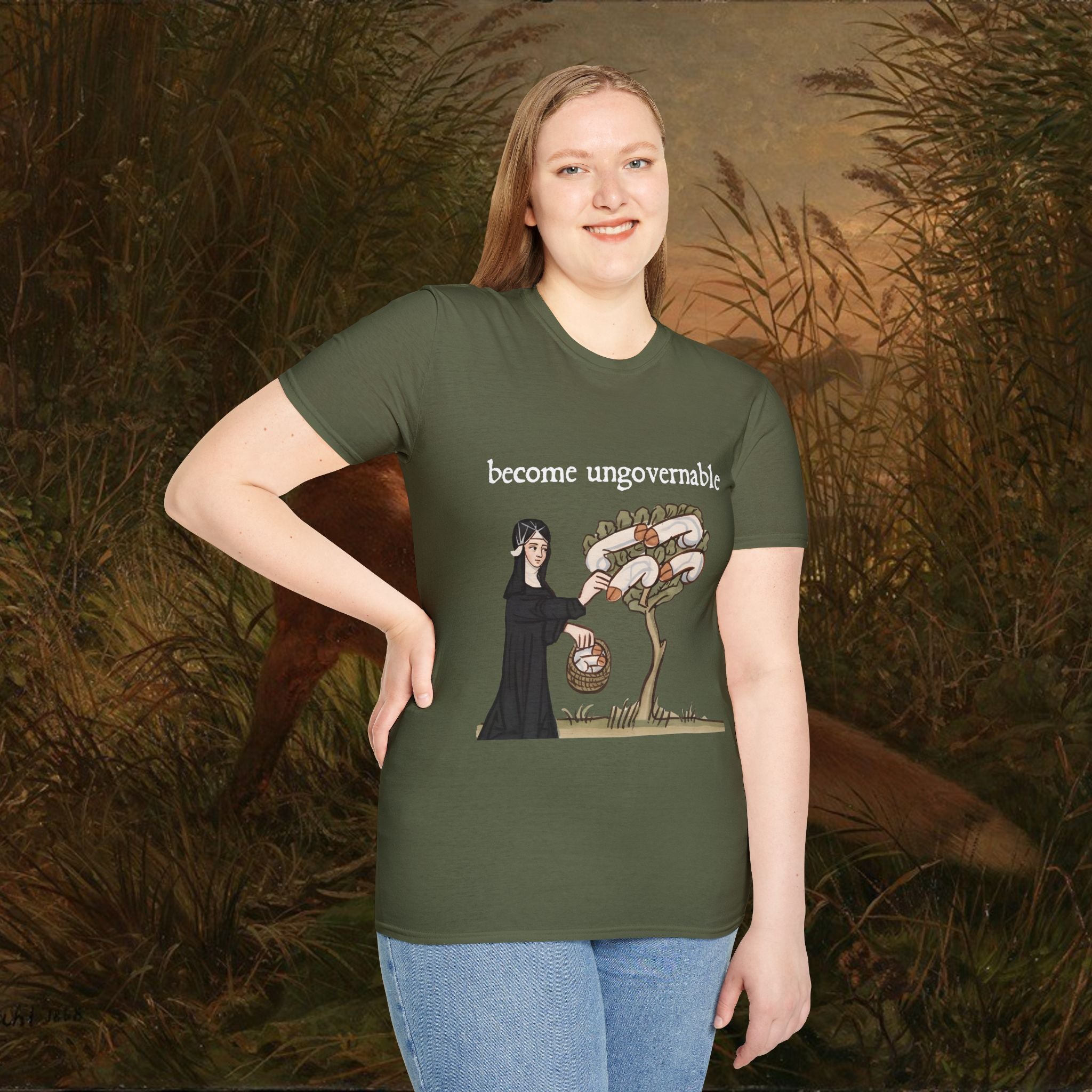 Dick Harvesting Nun Unisex Tee