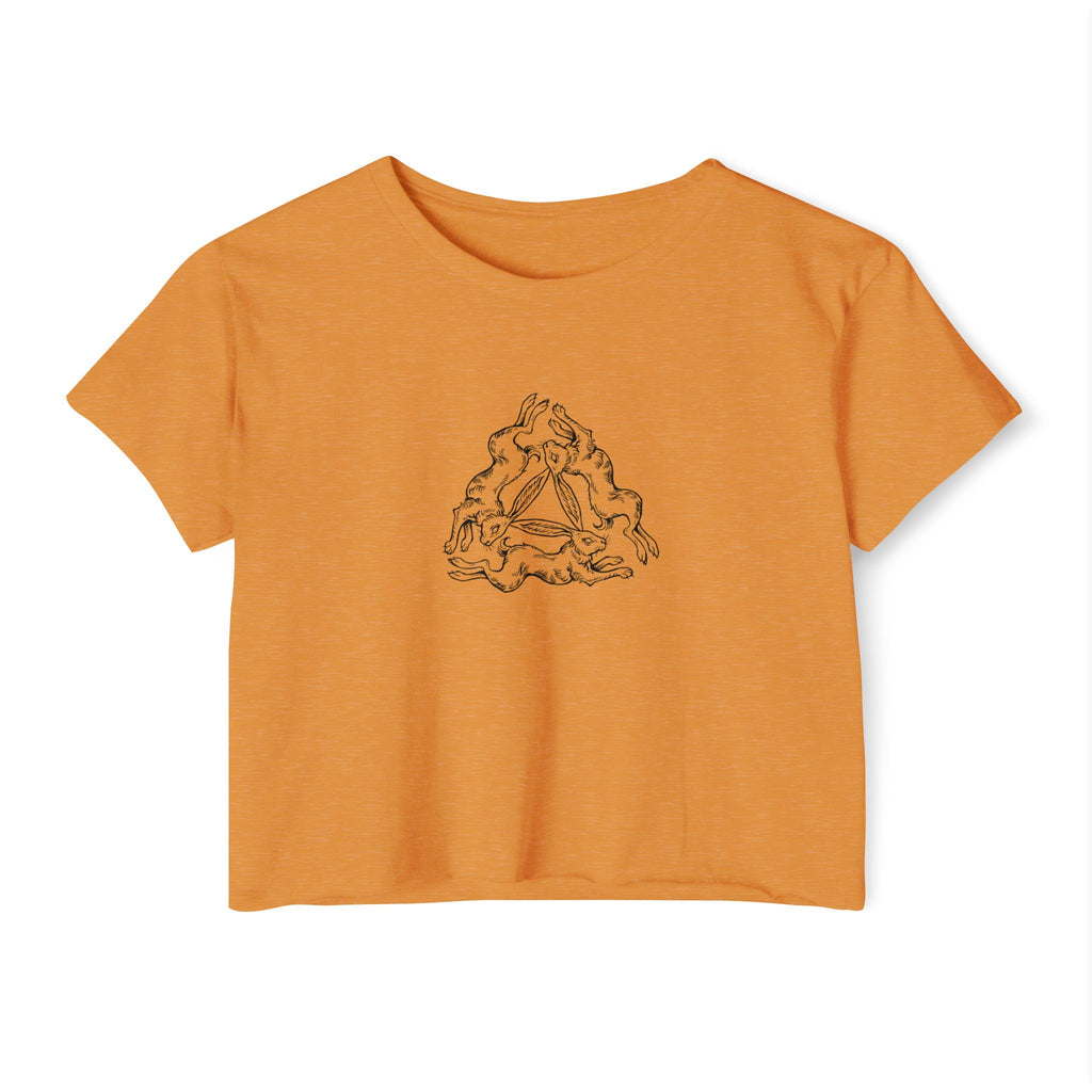 Three Hares Folklore Crop Tee