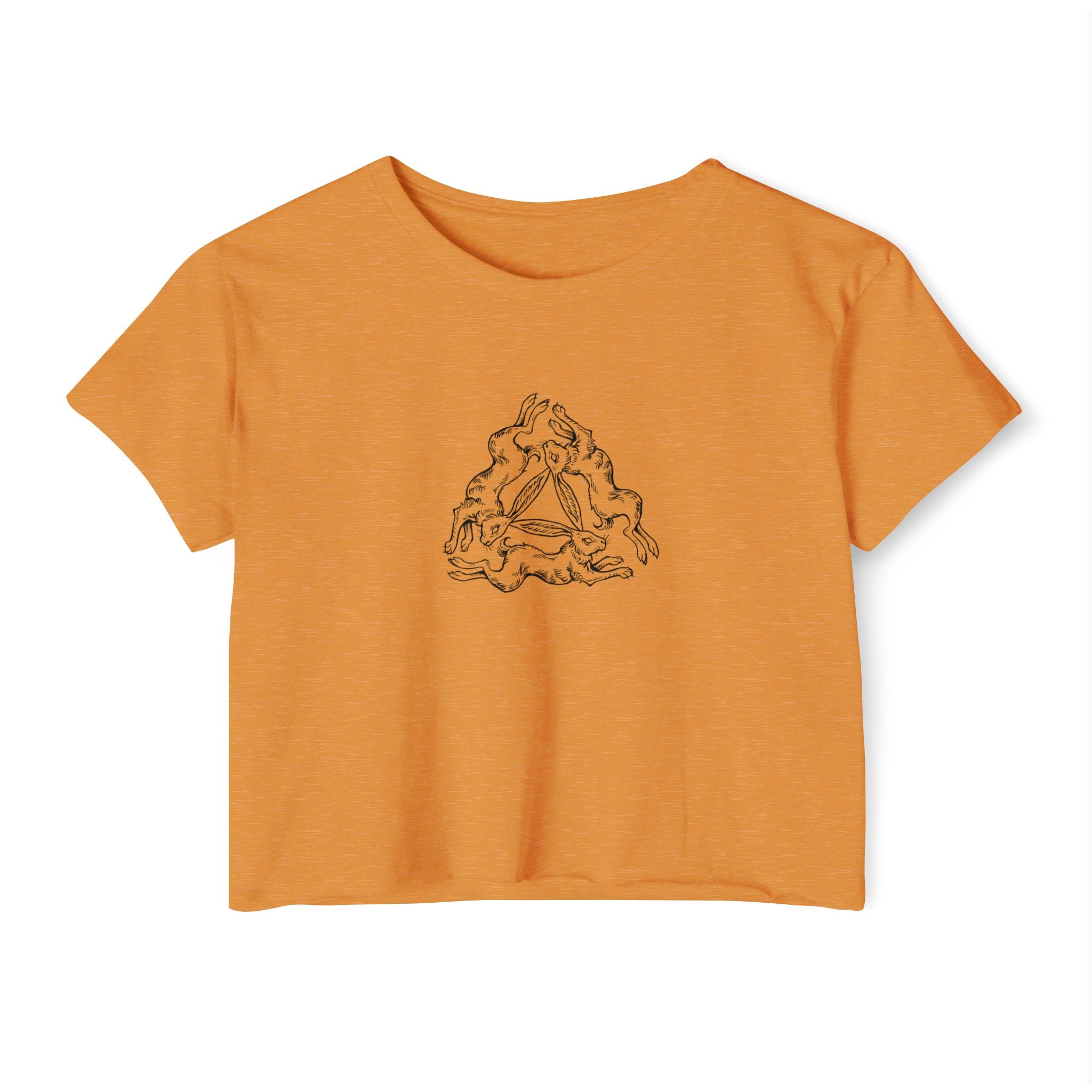 Three Hares Folklore Crop Tee