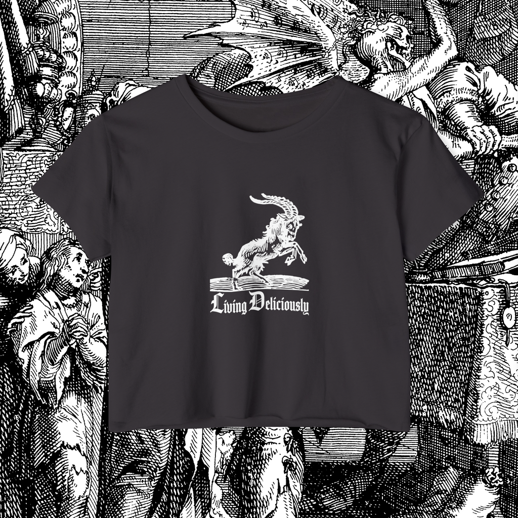 Living Deliciously Crop Tee