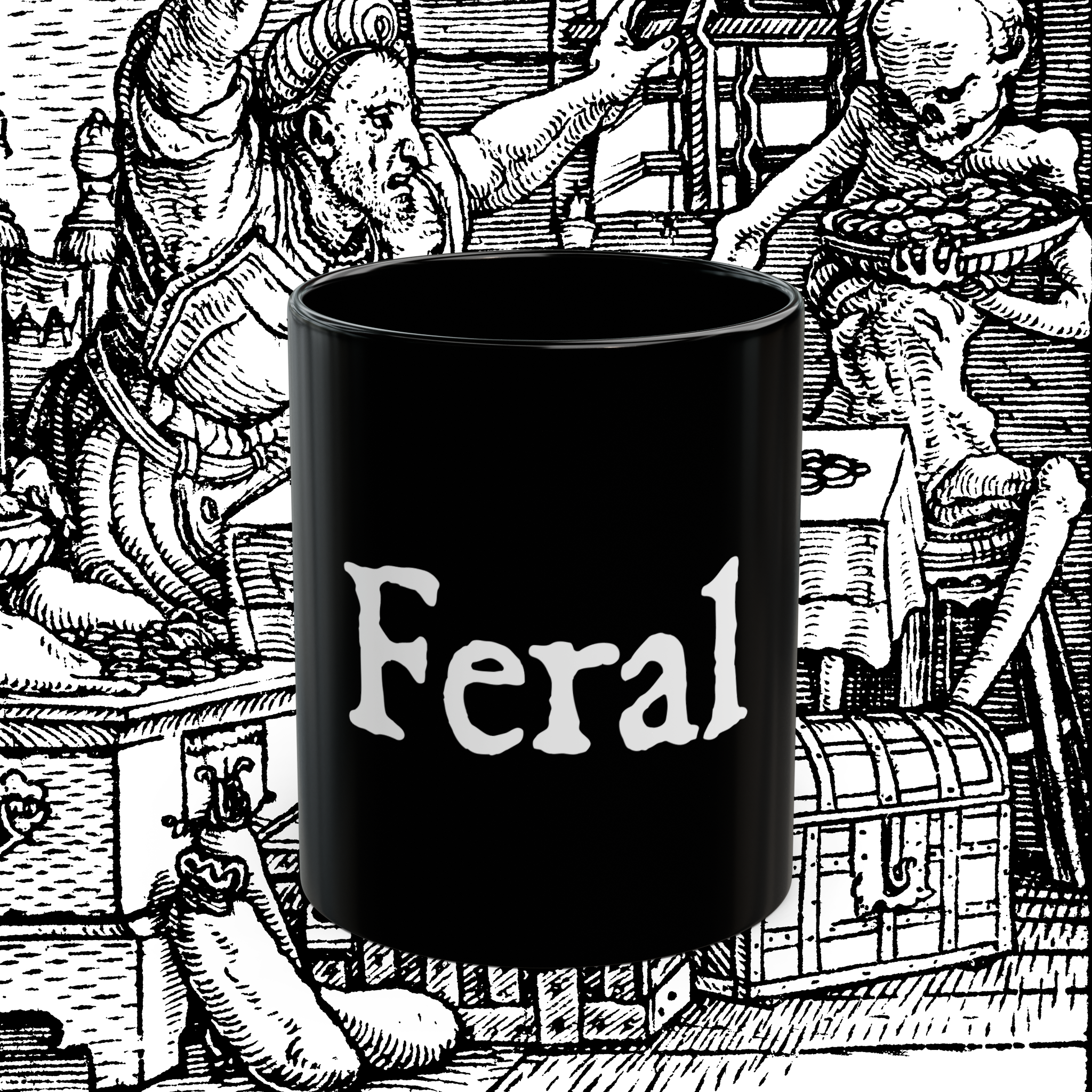 Feral Black Mug