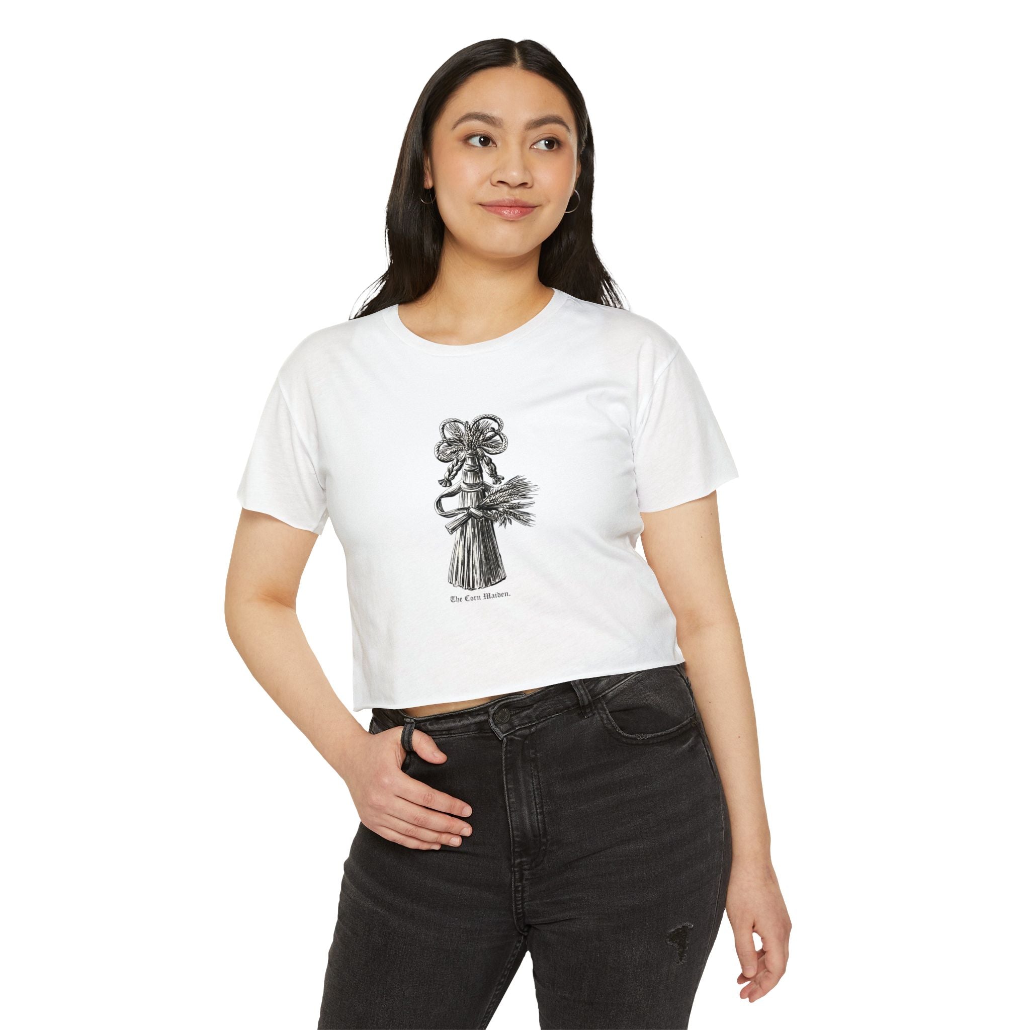 The Corn Maiden Unisex Crop Tee