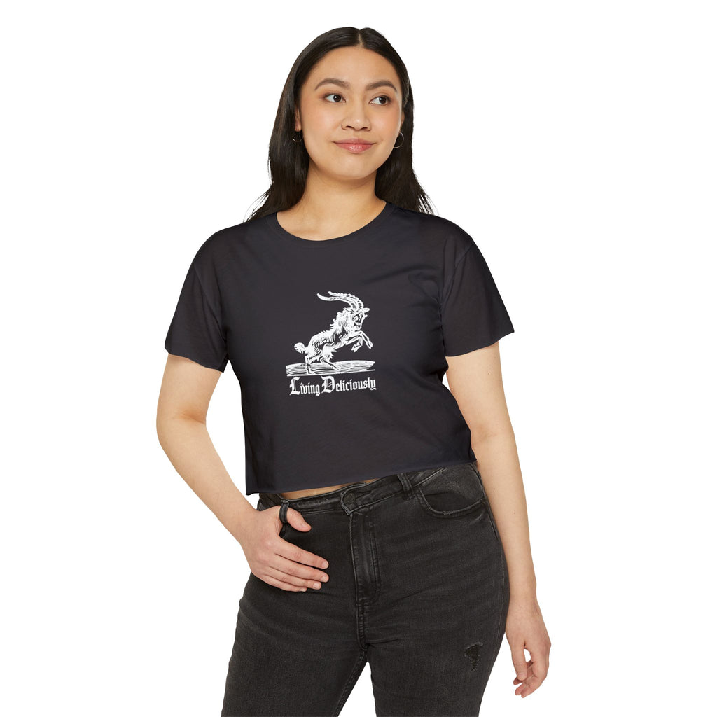 Living Deliciously Unisex Crop Tee