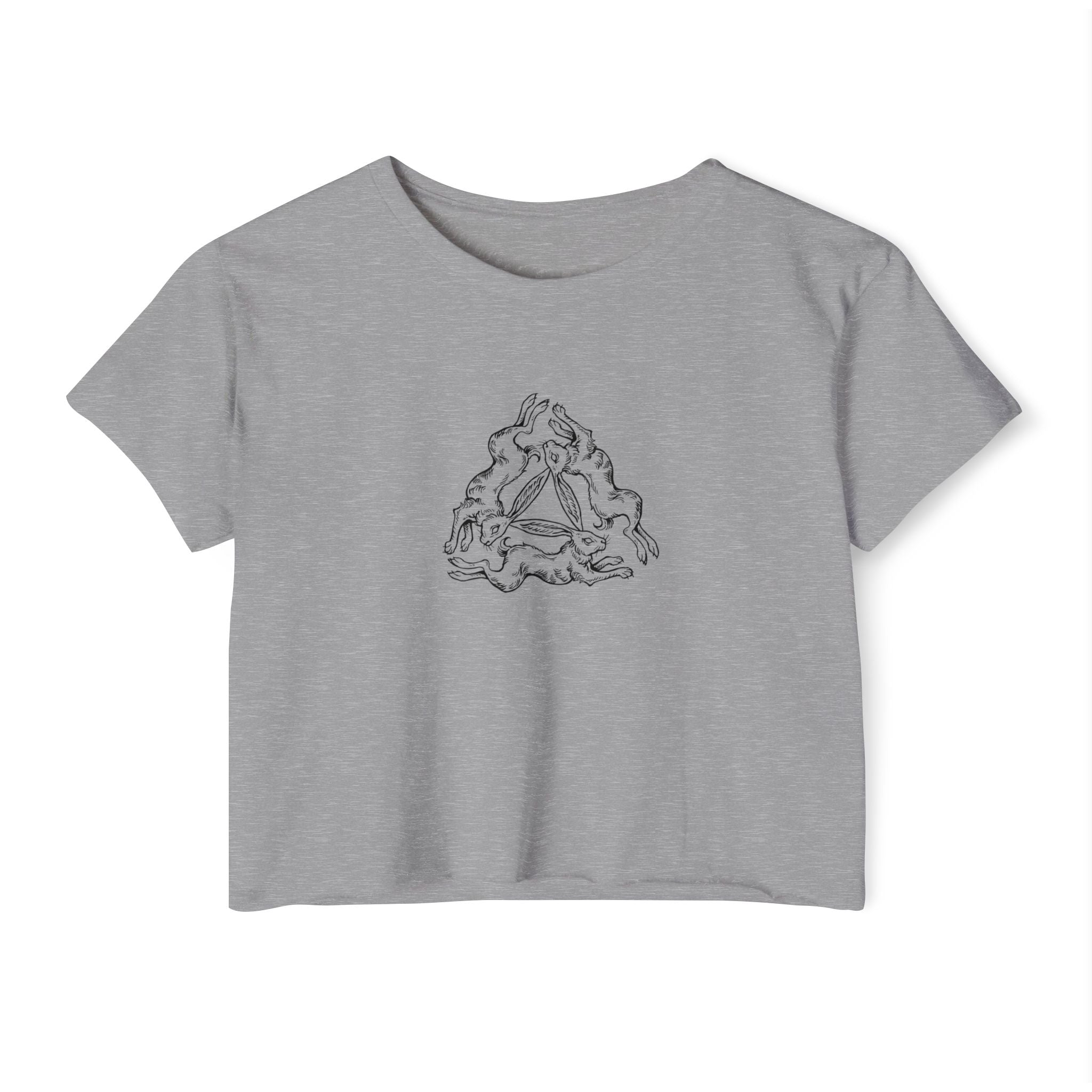 Three Hares Folklore Crop Tee