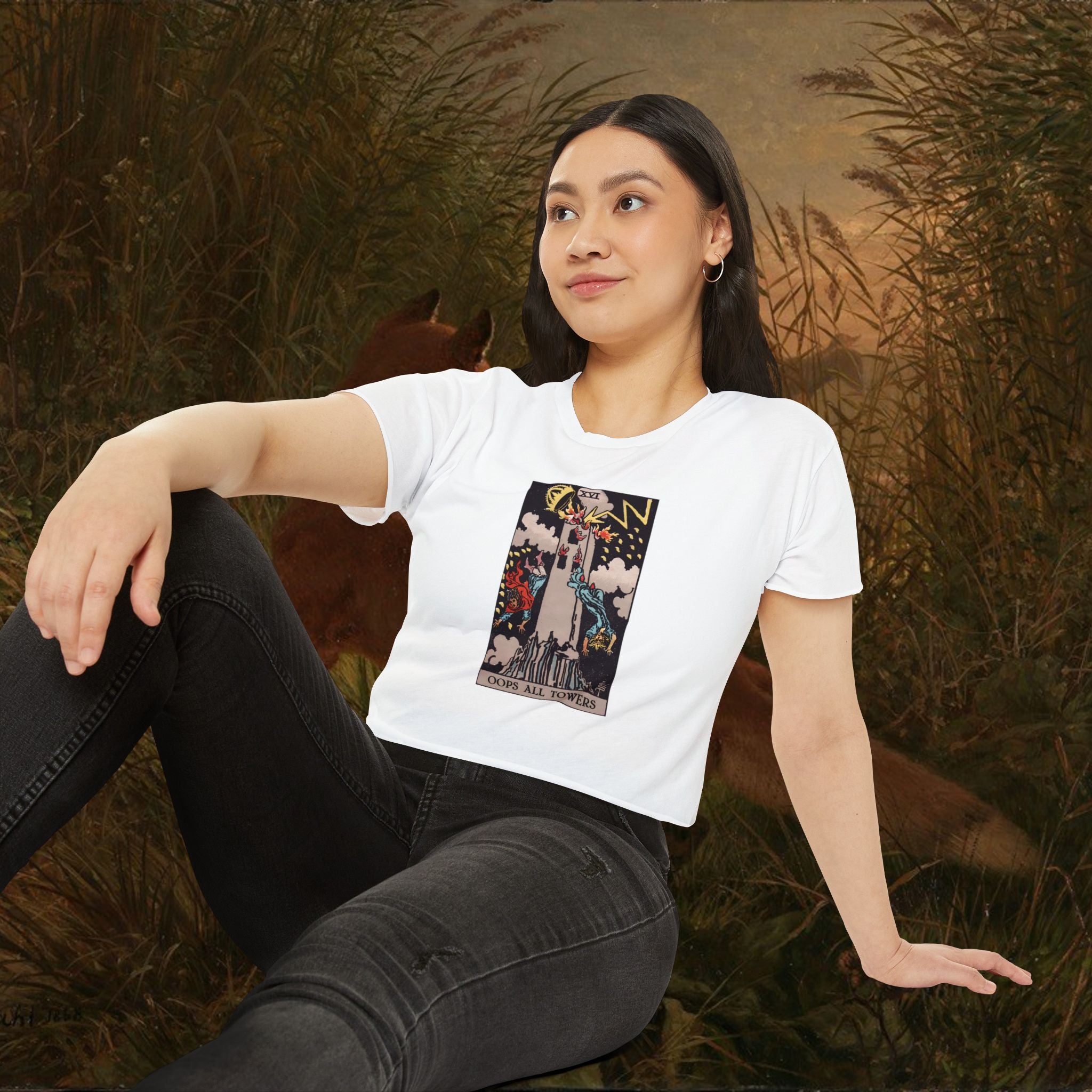 Oops All Towers Crop Tee