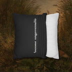 Become Ungovernable Faux Suede Cushion