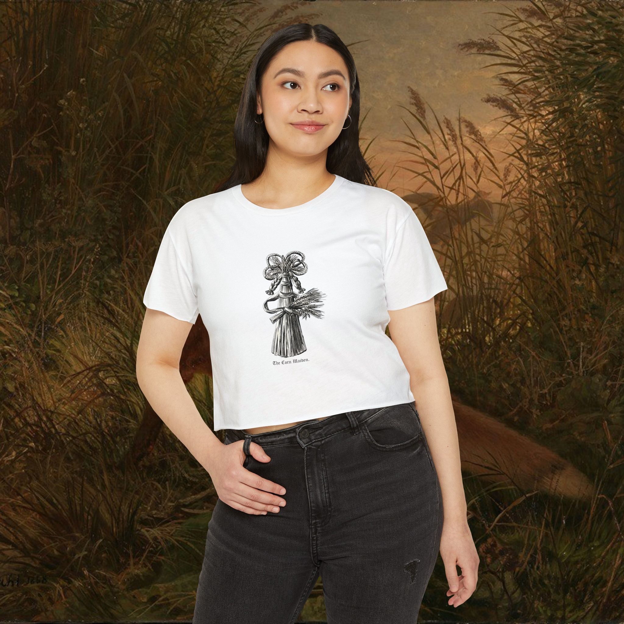 The Corn Maiden Unisex Crop Tee