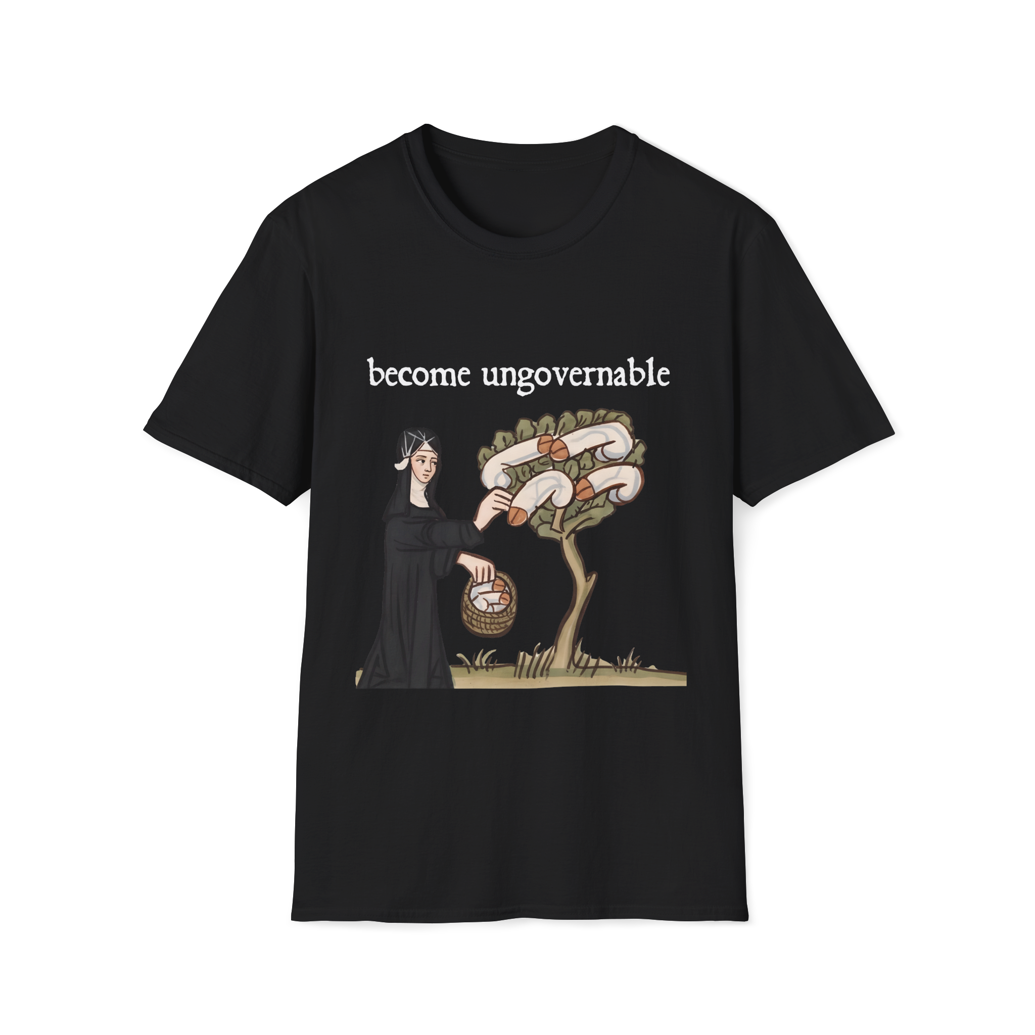 Dick Harvesting Nun Unisex Tee