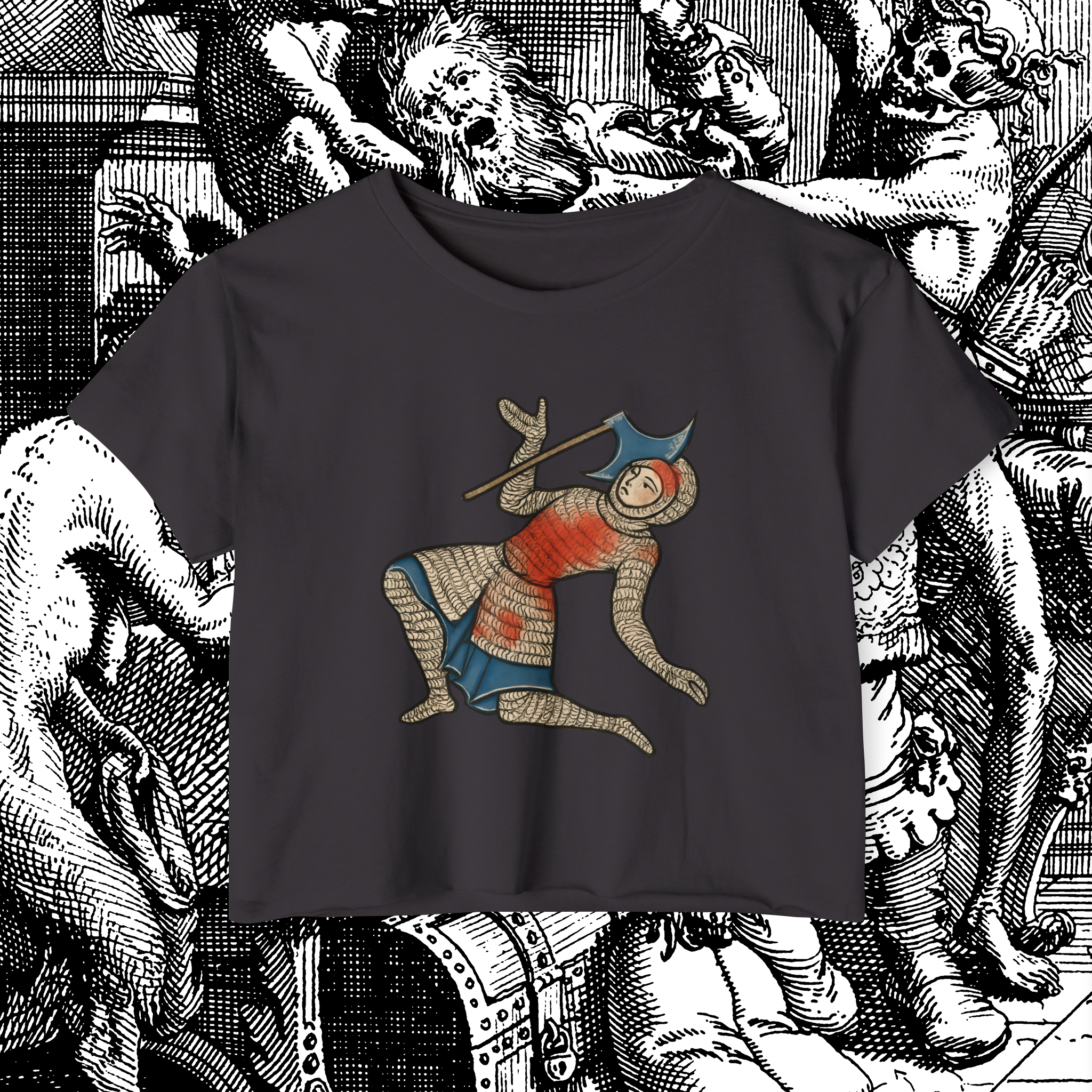 Chaos Knight Unisex Crop Tee