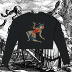 Chaotic Medieval Knight Cropped Sweatshirt
