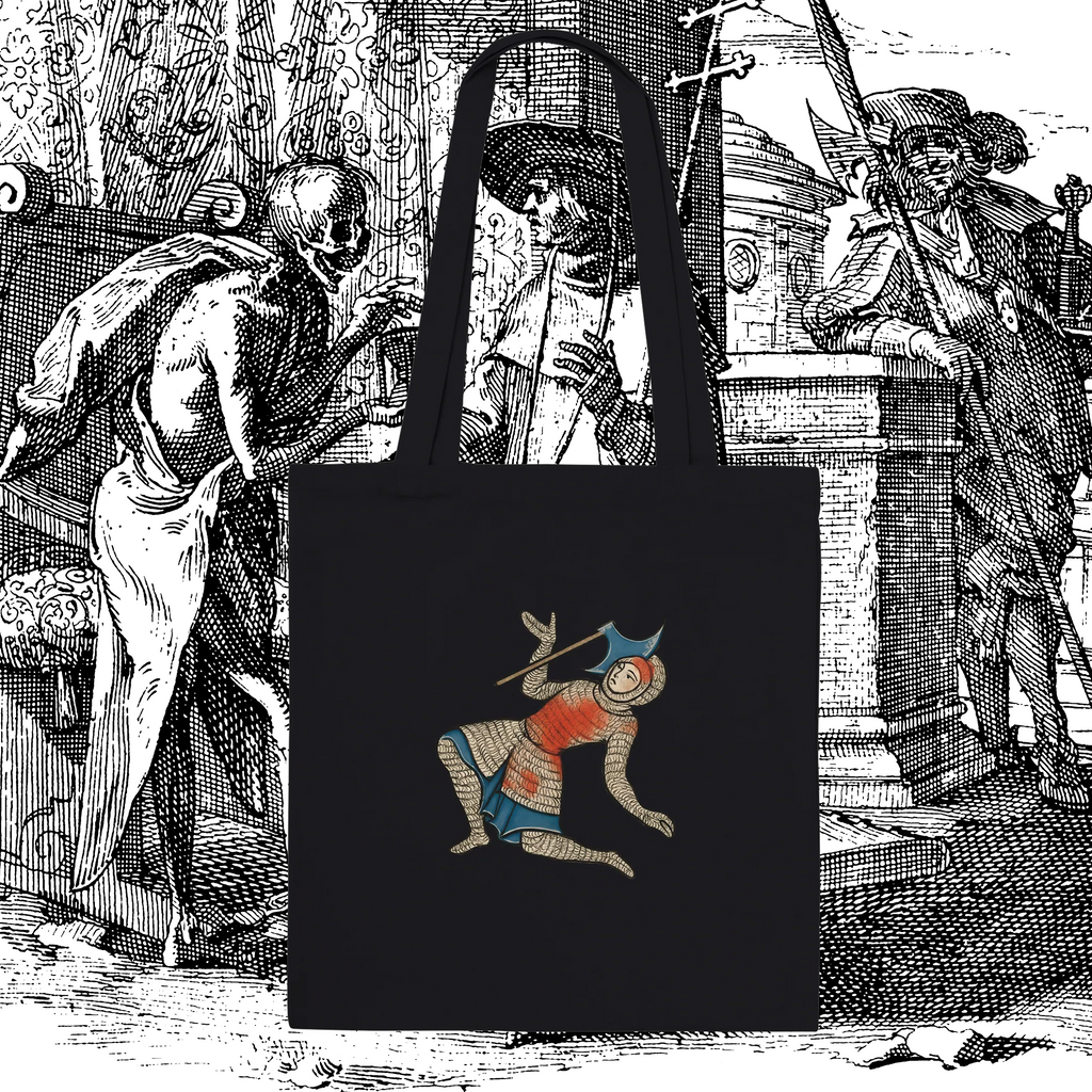 Chaotic Medieval Knight Tote Bag