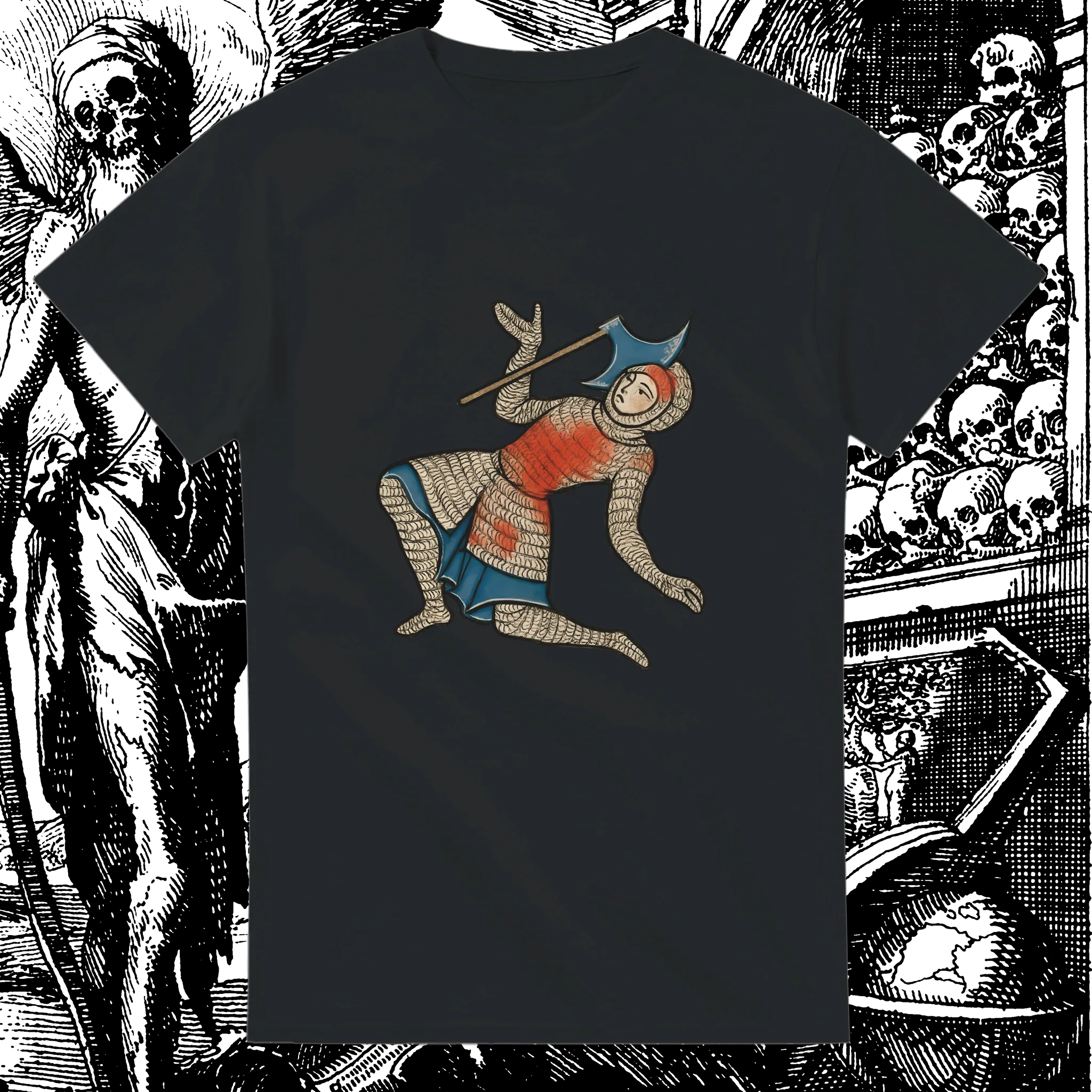 Chaotic Medieval Knight Unisex Tee