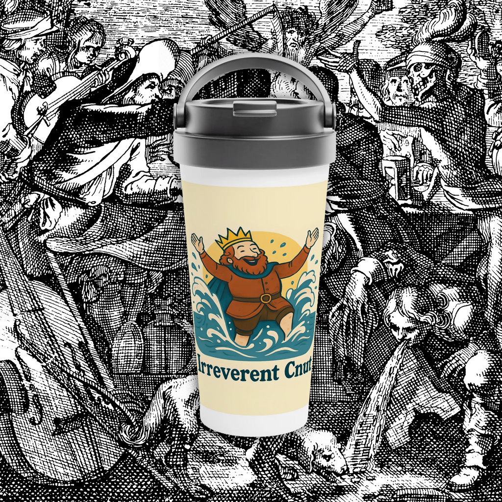 Irreverent Cnut Stainless Steel Travel Mug