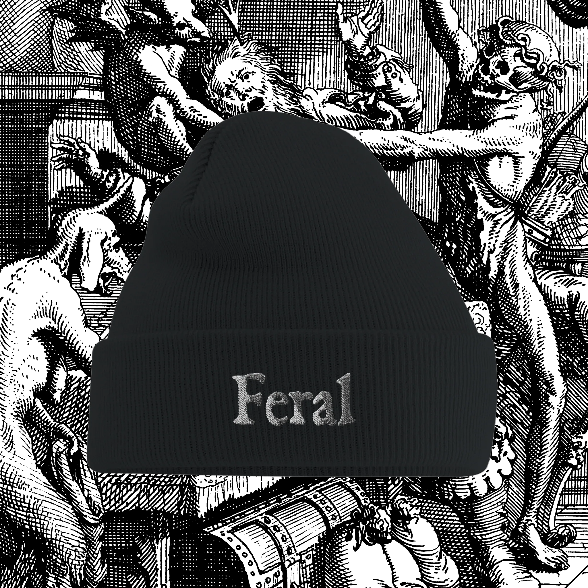 Feral Unisex Cuffed Beanie
