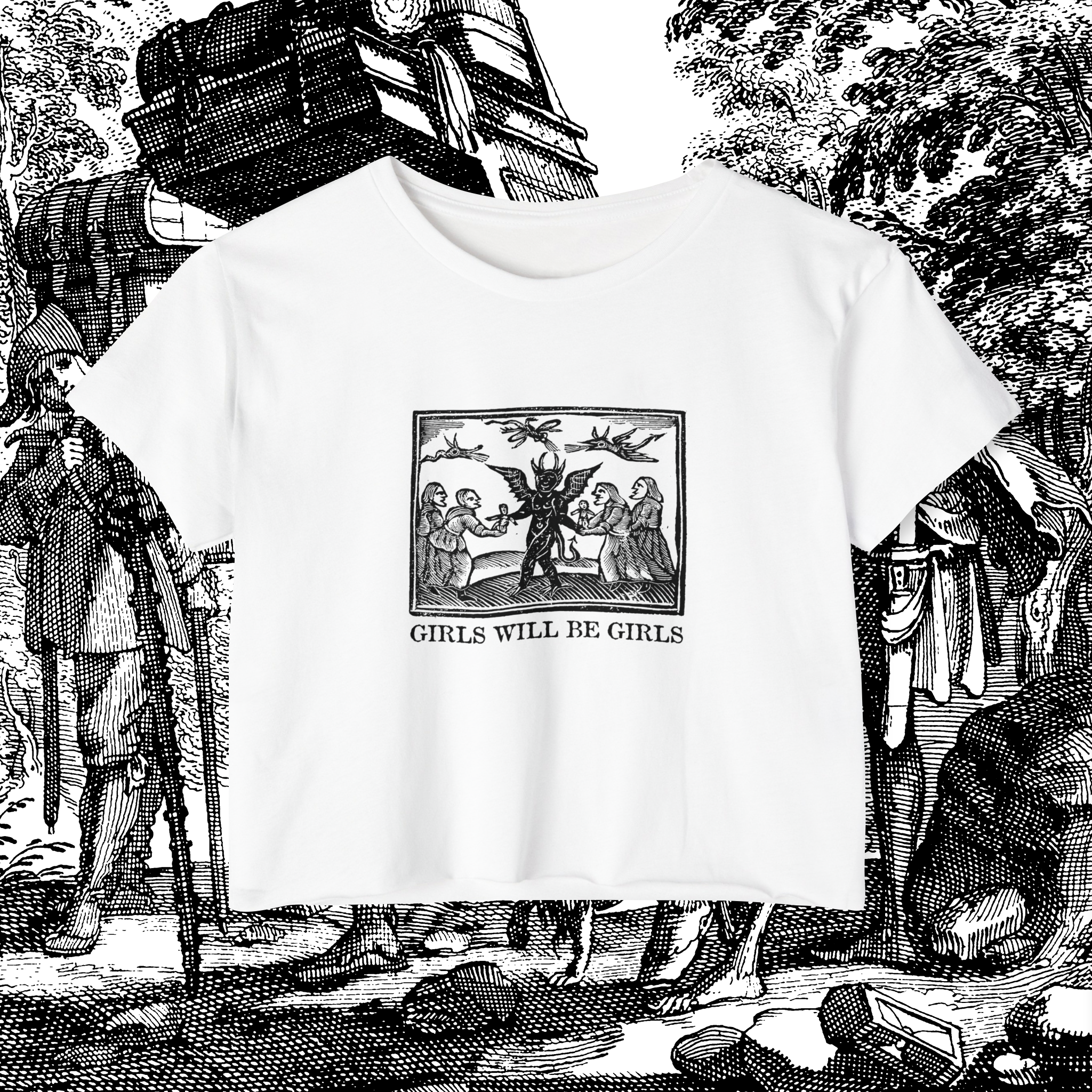 Girls Will Be Girls Crop Tee