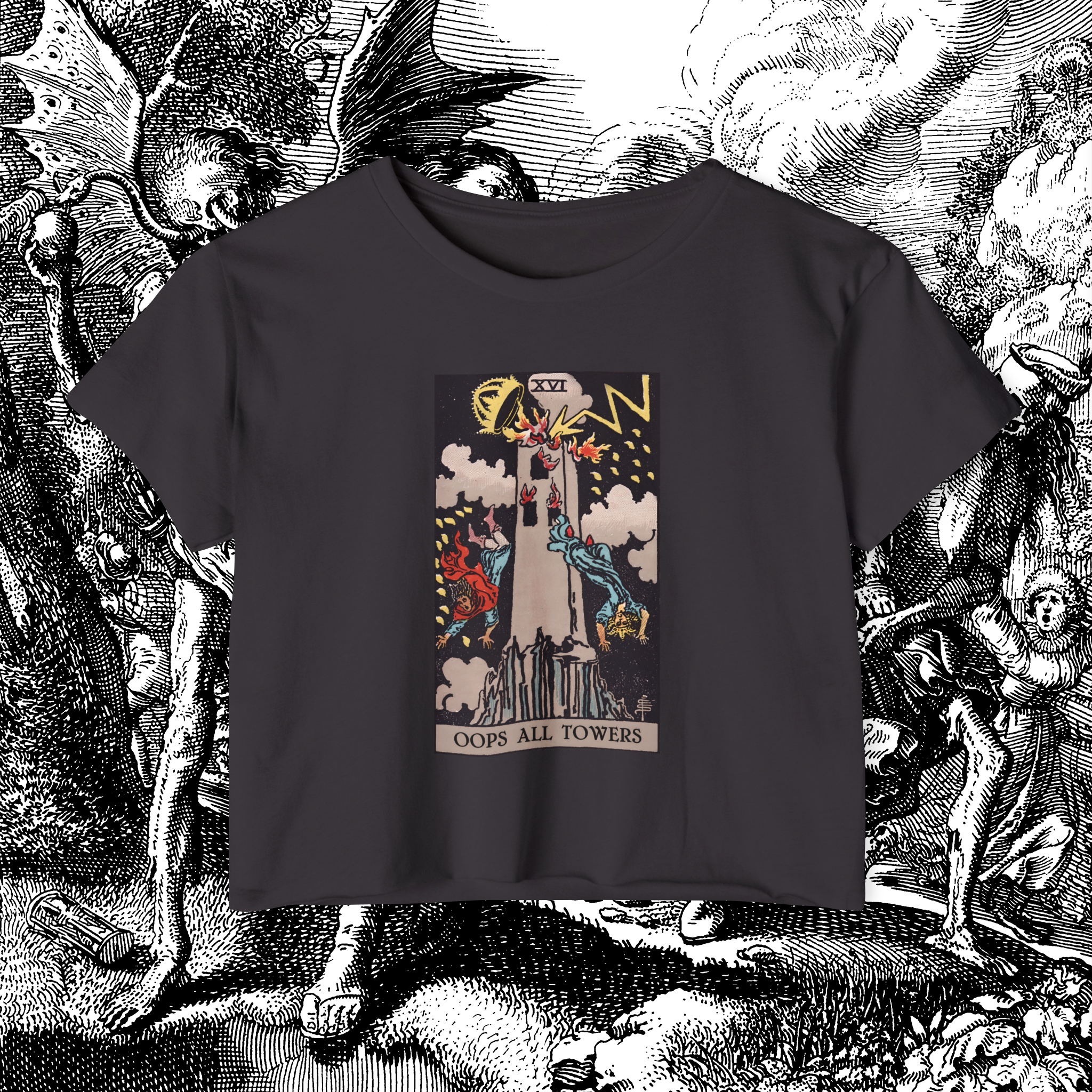 Oops All Towers Crop Tee